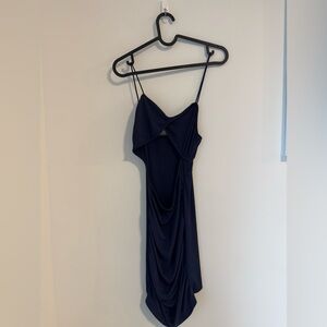 SHEIN Navy Backless Dress